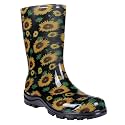 Asgard Women's Mid Calf Rain Boots Printed Waterproof Rubber Boots Short Garden Shose