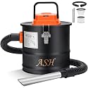 Ash Vacuum Cleaner, 800W Fireplace Ash Vac, 2.6 Gallon Orange
