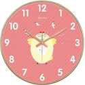 AshandRoh Analog-Digital 32 cm X 32 cm Wall Clock (Pink, With Glass, Standard)