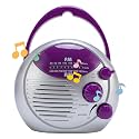 ASHATA AM FM Shower Radio Built in Speaker, Hanging Radio with Rotating Knob for Easy Tuning and Volume Control, Battery Powered, for Bathroom Kitchen Outdoor