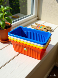 ashigreens 35cm Rectangular Window Planter Premium UV-Resistant