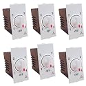 ASHIRWAD SWITCH MODULAR 4 STEP FAN REGULATOR PACK OF 6 WHITE