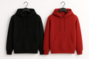 Ashkart Solid Hooded Neck Casual Men Black, Red Sweater