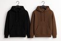 Ashkart Solid Hooded Neck Casual Men Black, Brown Sweater