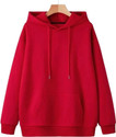 Ashkart Solid Hooded Neck Casual Men Red Sweater