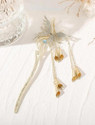 Ashkash 1Pcs Butterfly Hair Stick Metal Tassel Chopsticks Hair Clips Styling Accessories Bun Stick (Gold)