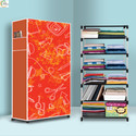 ASHLAS PP Collapsible Wardrobe (Finish Color - School Pattern Modern Printed, DIY(Do-It-Yourself))