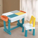 ASHLAS Adjustable Study Table & Chair Set for Kids Boys and Girls with Small Box Space Plastic Study Table