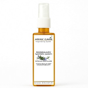 rosemary water mist - 100ml  steam distilled hair amp scalp spray  for men amp women  no parabens no chemicals