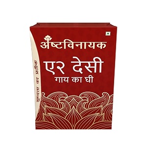 ashtavinayak a2 desi cow ghee  gir badri sahiwal rathi  100 natural amp pure  automatic bilona method  untouched by hand  natural aromatic amp healthy  tamper proof 450ml