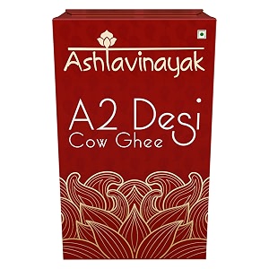 ashtavinayak a2 desi cow ghee  gir badri sahiwal rathi  100 natural amp pure  automatic bilona method  untouched by hand  natural aromatic amp healthy  tamper proof 900ml
