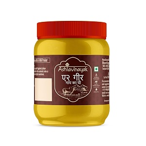 ashtavinayak danedar a2 gir cow ghee  gir cow  100 natural amp pure  automatic bilona method  untouched by hand  natural aromatic amp healthy  glass jar 450ml