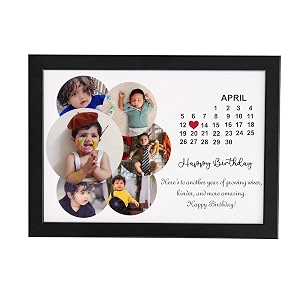 ASHVAH Happy Birthday Customized Month Calendar Collage