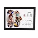 ASHVAH Happy Birthday Customized Month Calendar Collage