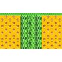 Banana Leaf with Lotus Flower Design Backdrop Cloth for Pooja Decoration Traditional/Background Curtain Cloth for Pooja/Festival Size 5 Feet Height and 8 Feet Width(5 * 8)