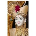 Lord Swaminarayan Ghanshyam Maharaj Design Backdrop Curtain for Decoration Backdrop Cloth for Pooja Decoration Traditional Fabric-Polyster Size-8Feet Height and 5Feet Width(8 * 5)