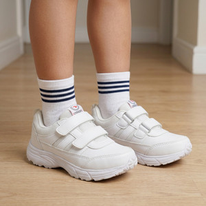 asian Boys Girls Velcro School Shoes