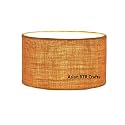 Cotton Fabric Jute Drum Lamp Shade (14 Inch)