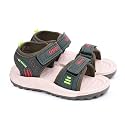 ASIAN Henry-04 Kids Sandals with Dual Velcro Straps | Cushioned Footbed, Lightweight Sole, Open-Toe Casual Outdoor Sandals