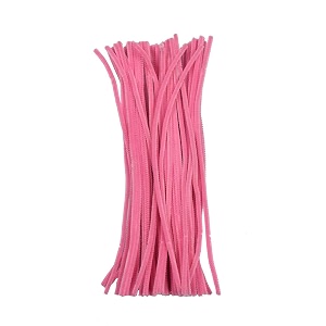 asian hobby crafts craft pipe cleaner for hobby crafts scrapbooking diy accessory baby pink 12-inch 100 pieces