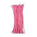 Asian Hobby Crafts Craft Pipe Cleaner for Hobby Crafts, Scrapbooking, DIY Accessory, Baby Pink (12-inch, 100 Pieces)