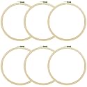 Asian Hobby Crafts Wooden Embroidery Hoop Ring Frame (16-inch, 3 Pieces)