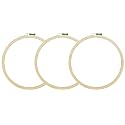 Asian Hobby Crafts Wooden Embroidery Hoop Ring Frame, Stitch Work, Craft Work Embroidery, Adjustable Cross Stitch Embroidery Circle Hoop, Set of 6 (Size -12 Inch)