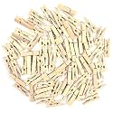 Asian Hobby Crafts Wooden Photo/Paper Clips :Color : Natural: Pack of 100 Clips