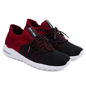 asian men lace up walking shoes