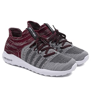 asian men lace up walking shoes