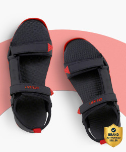asian men sandal black red  9