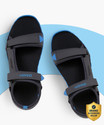 asian Men Sandal (Grey, Blue , 8)
