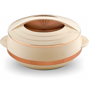 asian olympic inner steel casserole 1600 ml rose gold pu insulated bpa free  odour proof food grade  easy to carry  easy to store  ideal for chapatti  roti  serving casserole