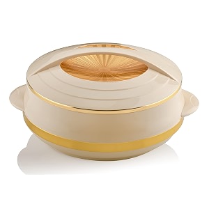 asian olympic inner steel casserole 1600 ml goldpu insulated bpa free  odour proof food grade  easy to carry  easy to store  ideal for chapatti  roti  serving casserole