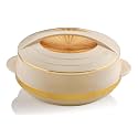 Asian Olympic Inner Steel Casserole, 1600 ml, Gold|PU Insulated| BPA Free | Odour Proof| Food Grade | Easy to Carry | Easy to Store | Ideal for Chapatti | Roti | Serving Casserole