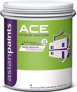 asian paints ace exterior 4l white emulsion wall paint 4 l