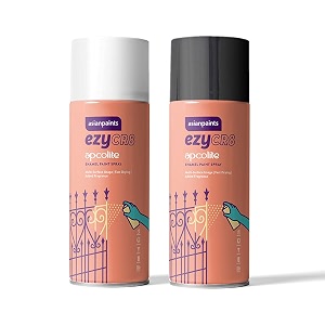 asian paints apco aerosol combo white 250 g 400ml  black 250 g 400ml