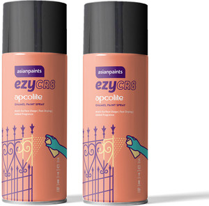 asian paints black spray paint 600 ml pack of 2