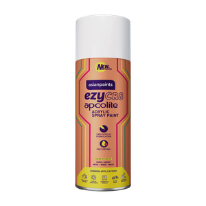 asian paints ezycr8 apcolite diy 100 acrylic  multi-surface use metal wood  walls matt white spray paint 400 ml pack of 1
