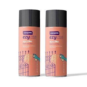 asian paints ezycr8 apcolite enamel paint spray combo black 250 g 400ml  black 250 g 400ml apacb800