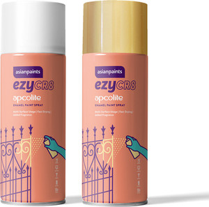 asian paints white spray paint 800 ml pack of 2