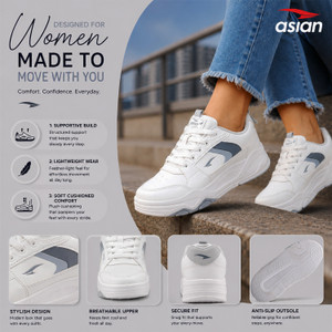 asian Petal-01 Women Chunky Sneakers with Memory