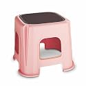 Asian Plastic Plastowares Easy Grip Stool | Durable Bathroom, Home, and Office Stool | Lightweight and Versatile, 10 Mm, Pestal Pink