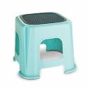 Asian Plastowares Easy Grip Stool for Bathroom | Multipurpose for Washroom, Home, Kitchen, Office, Kids | Comfort Seating | Durable Anti-Skid Design | Lightweight | Blue, 24.3 cm, 10 cm