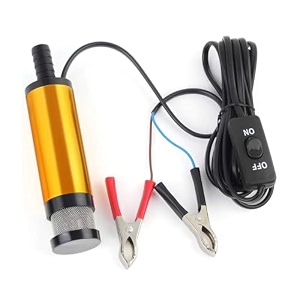 asian pumps amp machineries 24v 100w oil fuel diesel water transfer submersible pump with filter 8500 rpm 19mm outlet with filter lift 25-3 mtr amp flow 35 lmin