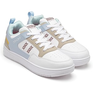 ASIAN Womens Trendy-03 White Casual Sneaker Shoes