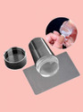 asija makeovers Good quality Silicone Nail Stamper Scraper Nail Art Tool Nail Art Stamper Kit