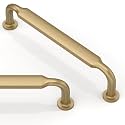 Asimerdec 5 Pack Champagne Bronze Cabinet Pulls 5 Inch(128mm) Kitchen Cabinet Handles Solid Zinc Alloy Cabinet Hardware Drawer Pulls