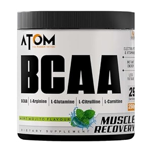 as-it-is atom bcaa 250g with l-arginine l-carnitine l-citrulline  mint mojito flavor