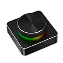 Asixxsix USB Volume Control Knob, RGB Multimedia Controller with BT 5.1 and 2.4G Wireless Connection, RGB Volume Control Knob for PC Gaming Laptop Desktop